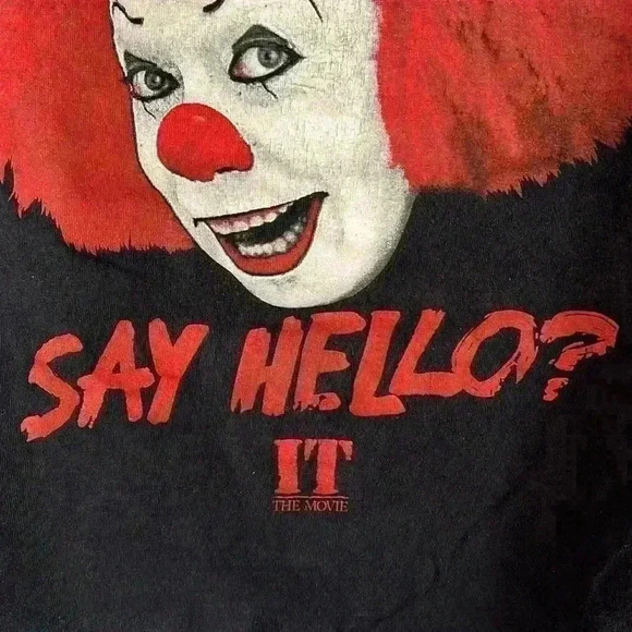 Pennywise Aren't You Gonna Say Hello Short Sleeve Shirt Men’s Small IT THE MOVIE - Picture 2 of 4